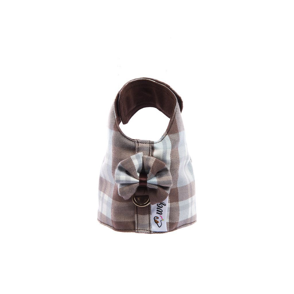 arnes textil marron a cuadros arnes textil marron a cuadros