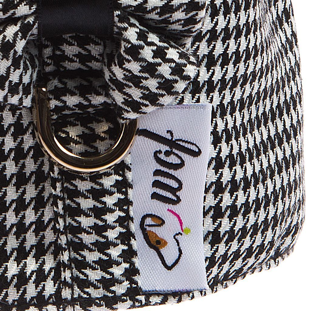 arnes textil pata de gallo negro detalle 2 arnes textil pata de gallo negro detalle 2