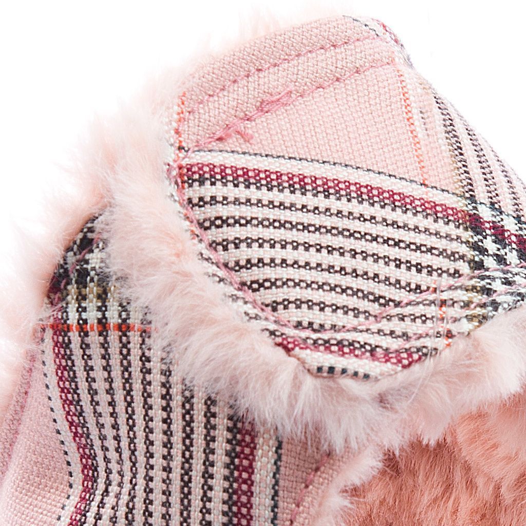 arnes textil rosa maquillaje a cuadros con pelo rosa corto detalle 1 arnes textil rosa maquillaje a cuadros con pelo rosa corto detalle 1