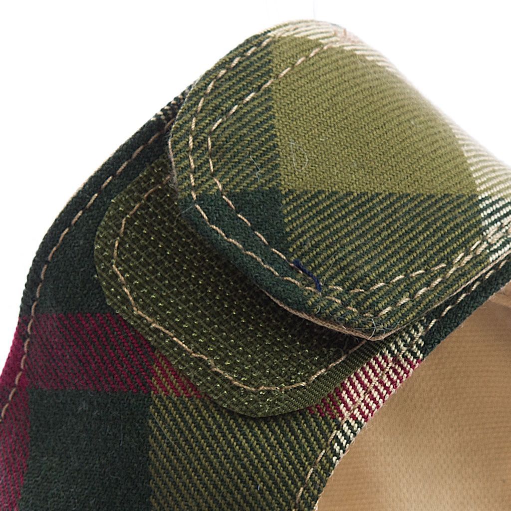arnes textil verde a cuadros detalle 2 arnes textil verde a cuadros detalle 2