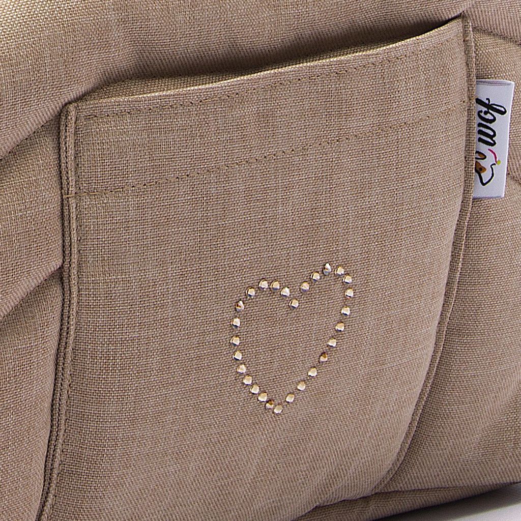 bolso tapeta beige claro con interior en patron geometrico detalle 2 bolso tapeta beige claro con interior en patron geometrico detalle 2