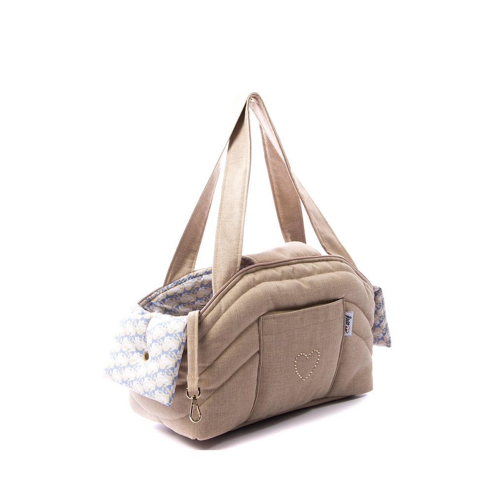 bolso tapeta beige con interior en patron geometrico lado bolso tapeta beige con interior en patron geometrico lado