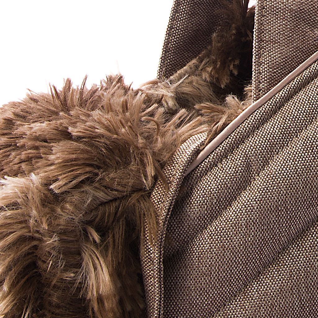 bolso tapeta color vison con interior marron pelo largo detalle 1 bolso tapeta color vison con interior marron pelo largo detalle 1