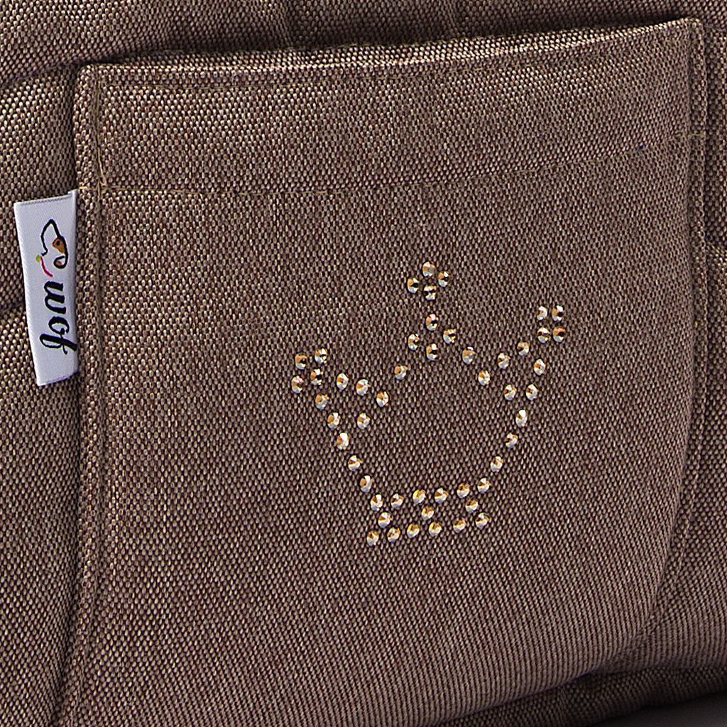 bolso tapeta color vison con interior marron pelo largo detalle 2 bolso tapeta color vison con interior marron pelo largo detalle 2