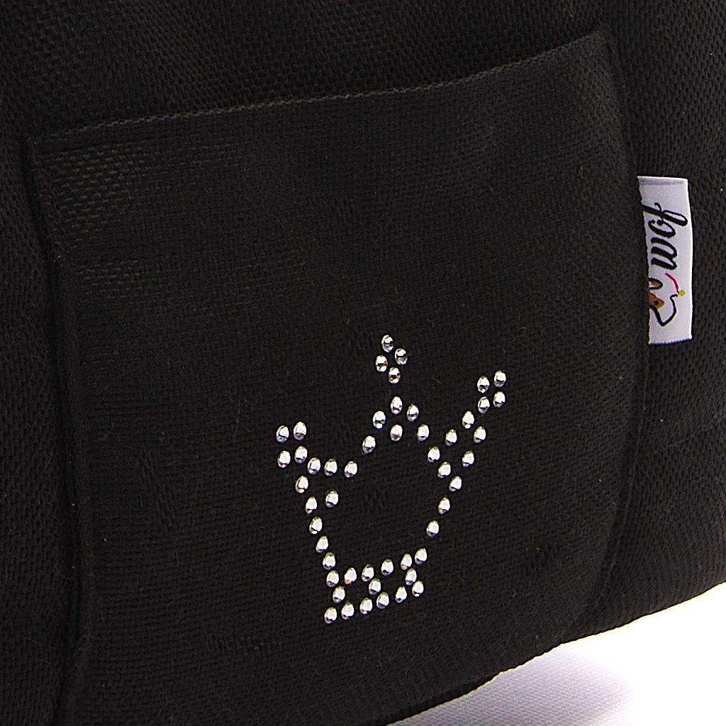 bolso tapeta negro con interior negro a cuadros detalle 2 bolso tapeta negro con interior negro a cuadros detalle 2