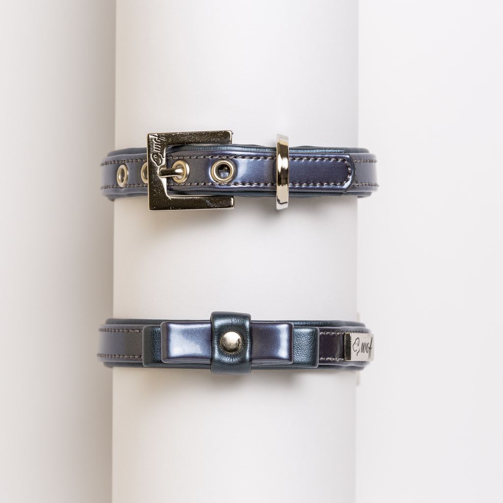 comprar collar perrro azul charol lazo cerrado comprar collar perrro azul charol lazo cerrado