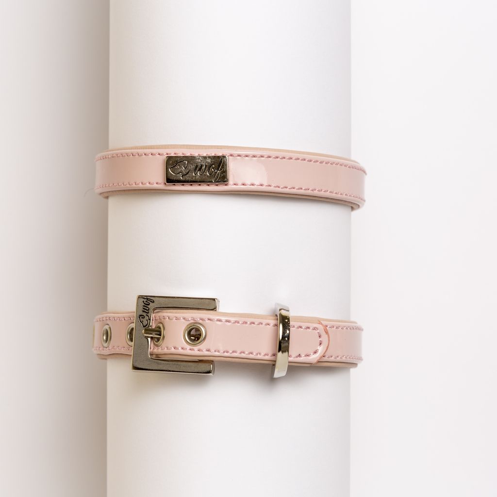 comprar collar rosa charol lazo cerrado comprar collar rosa charol lazo cerrado