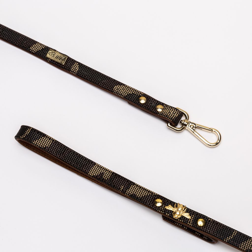 correa marron camuflaje para perro con abeja correa marron camuflaje para perro con abeja