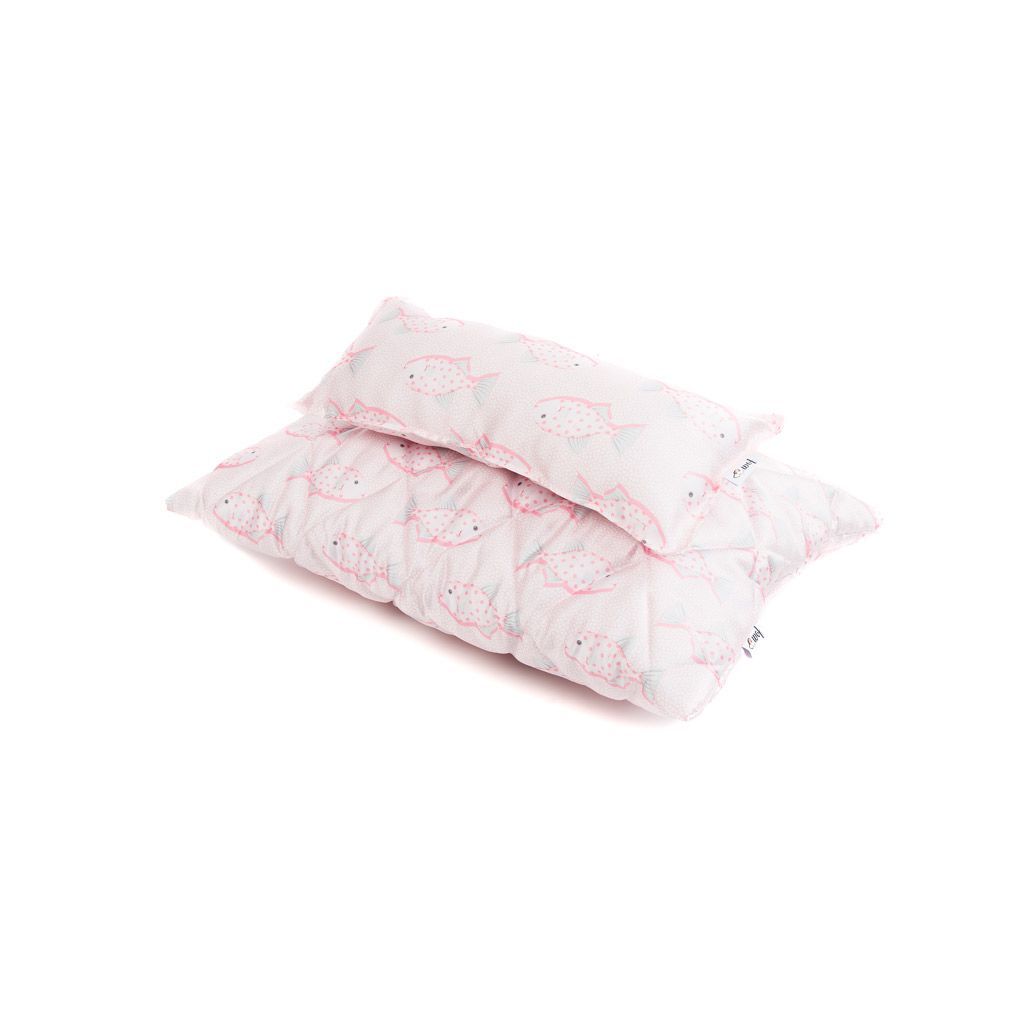 Funda de cojin estampado peces rosa Funda de cojin estampado peces rosa