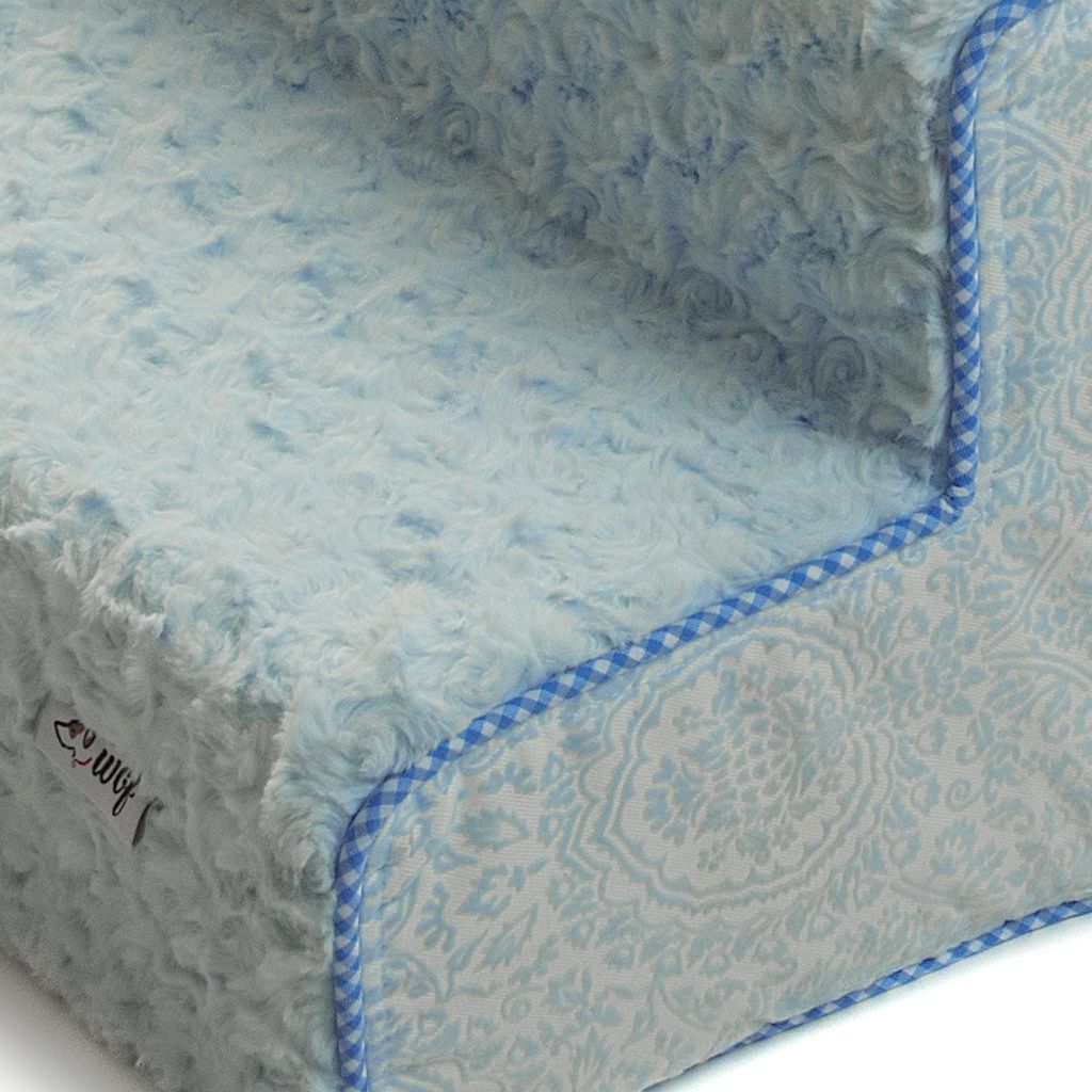 escalera para perro azul bebe con pelo corto detalle1 escalera para perro azul bebe con pelo corto detalle1