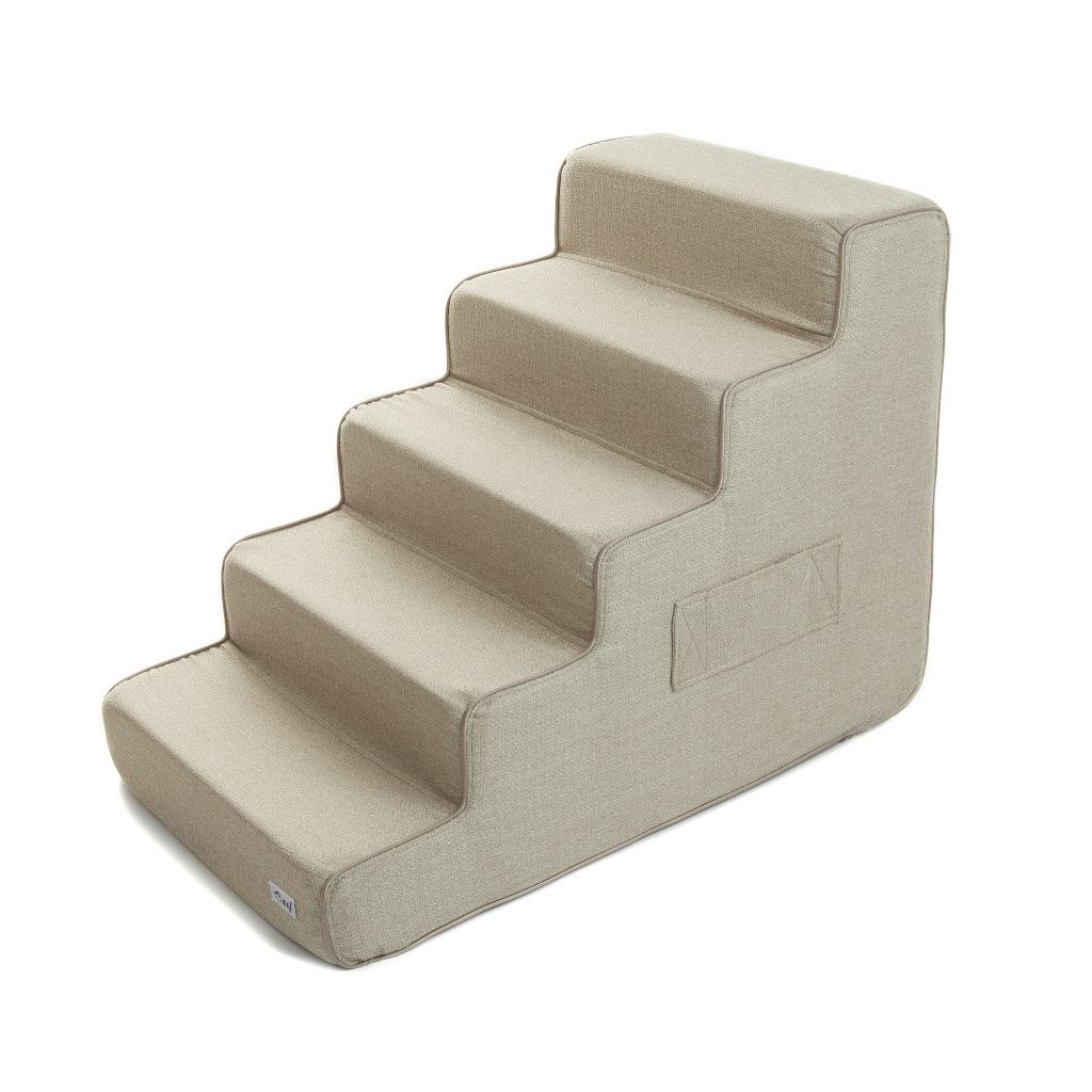 escalera para perro beige claro escalera para perro beige claro