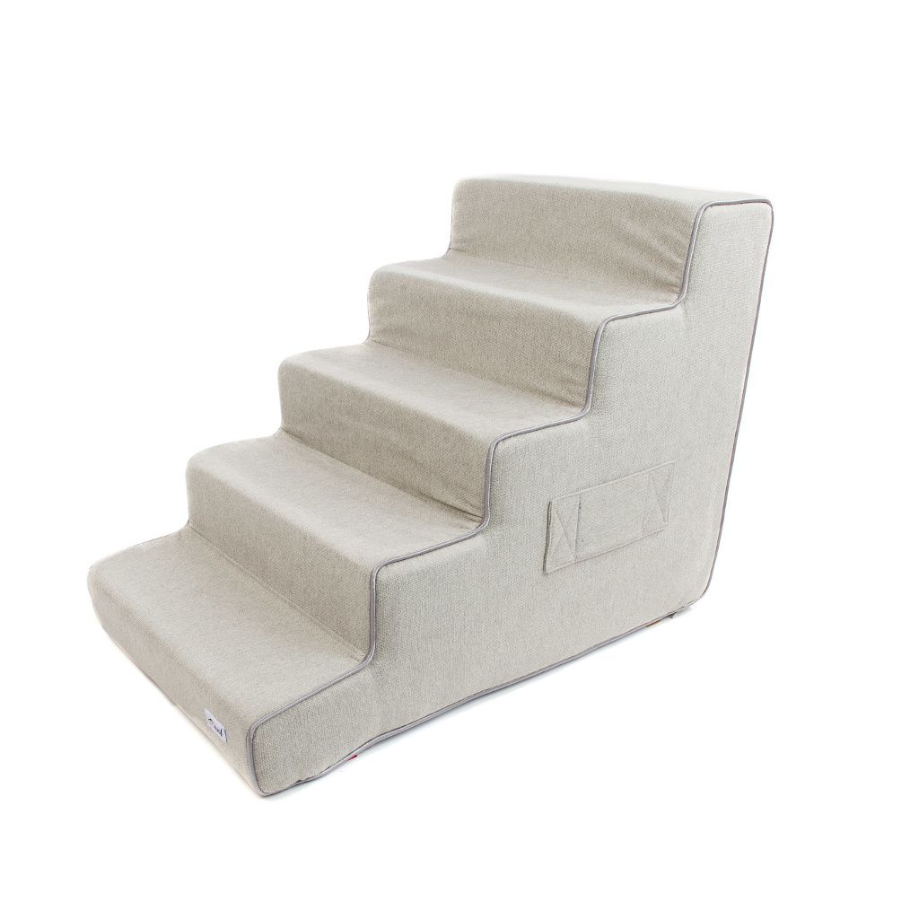 escalera para perro gris claro 5 esc escalera para perro gris claro 5 esc