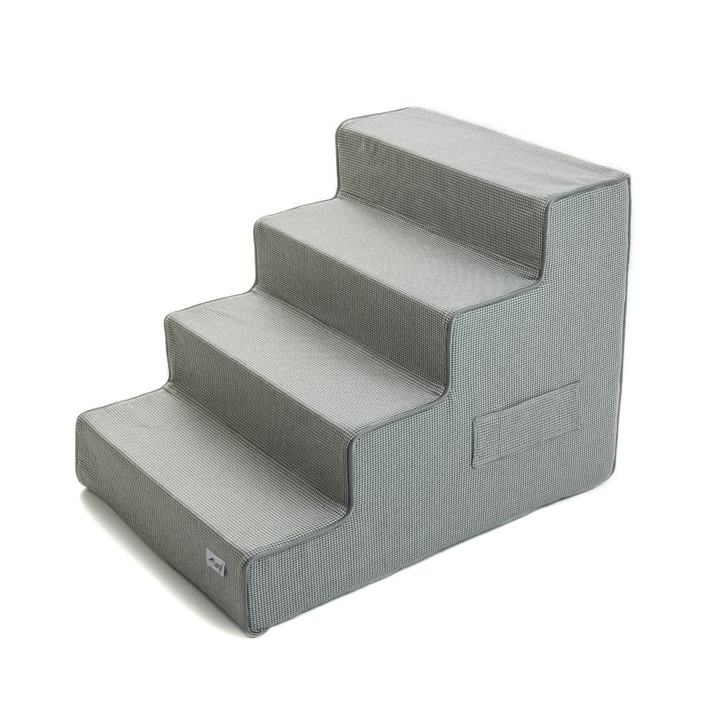 escalera para perro pata de gallo gris escalera para perro pata de gallo gris