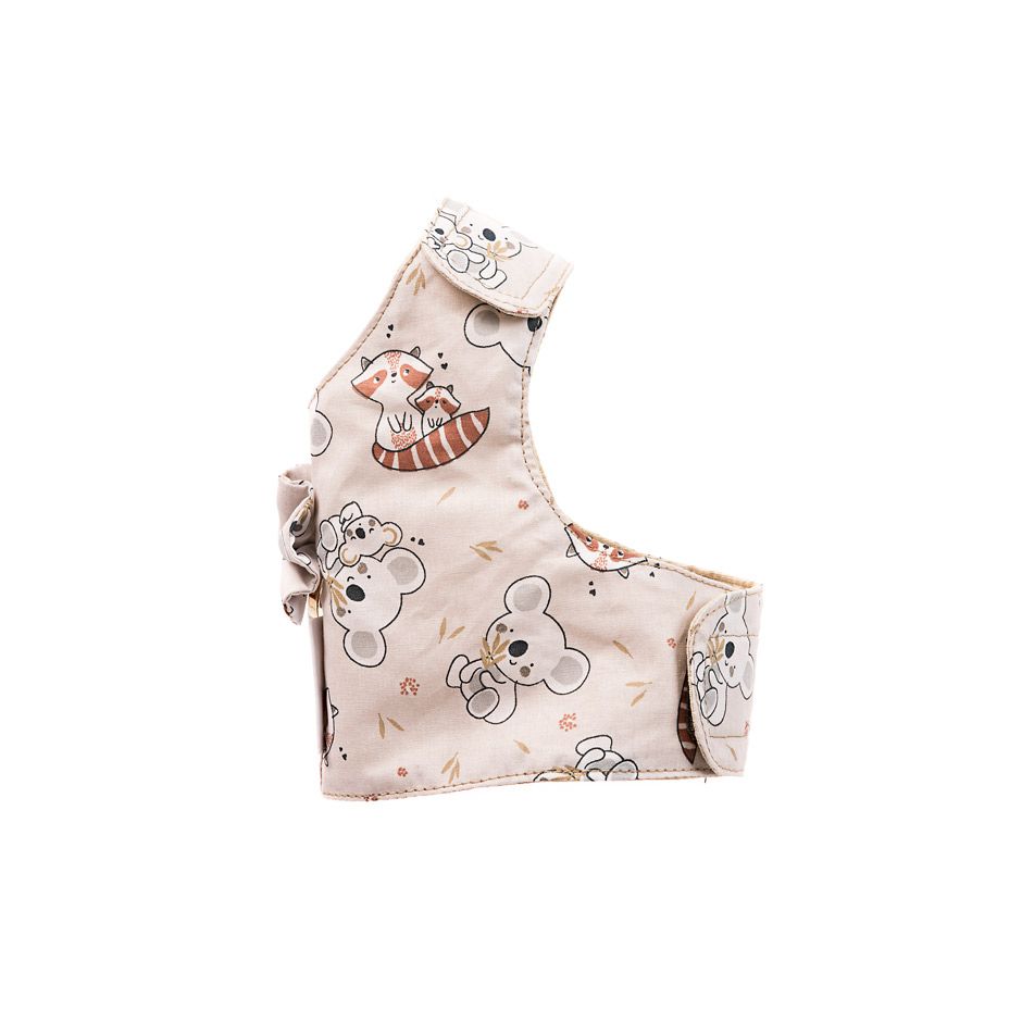 arnes textil beige koalas zorros lateral arnes textil beige koalas zorros lateral