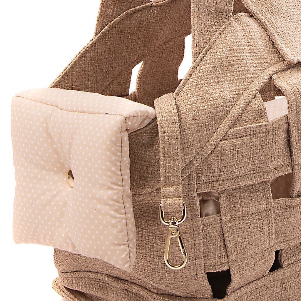 bolso rejilla beige forro beige lunares detalle bolso rejilla beige forro beige lunares detalle