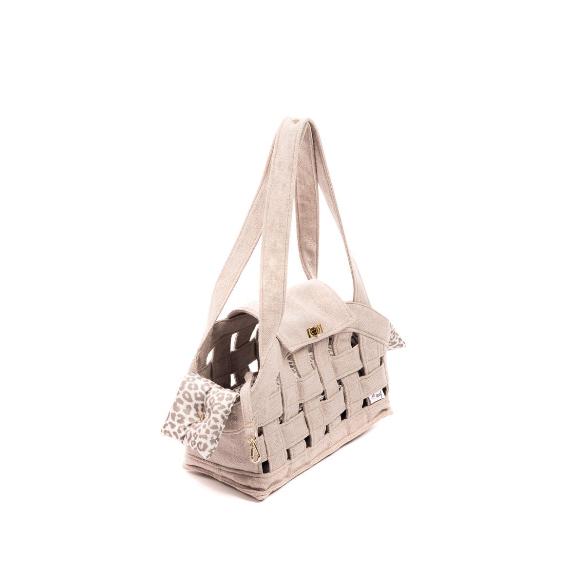 bolso rejilla beige tostado forro animal print lateral bolso rejilla beige tostado forro animal print lateral