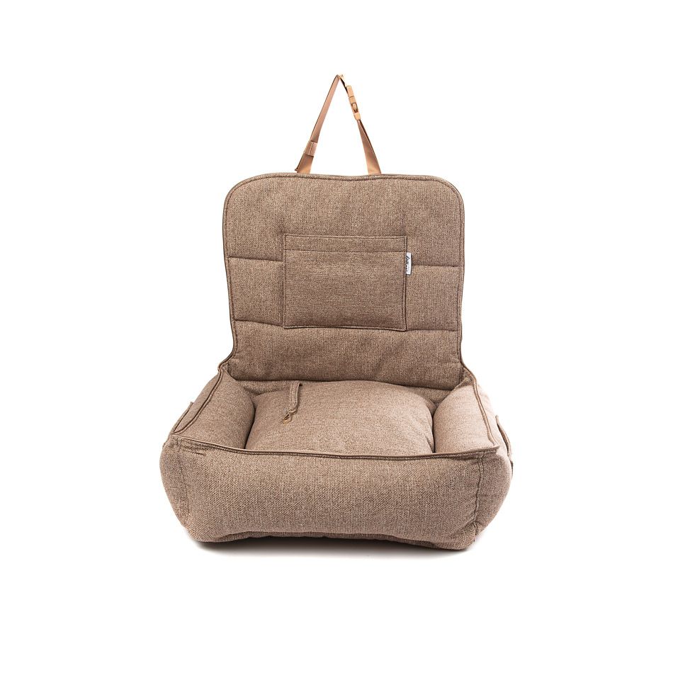 cama para coche marron claro jaspeado cama para coche marron claro jaspeado