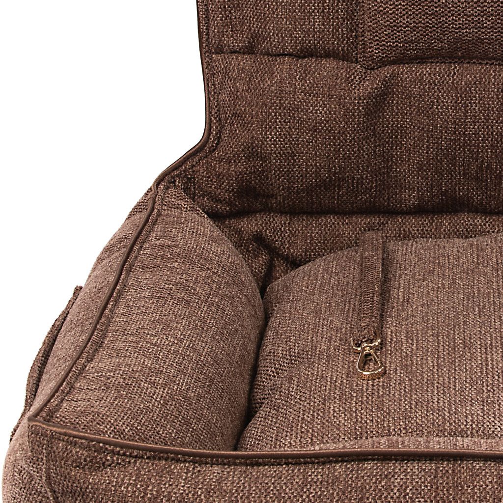 cama para coche marron jaspeado detalle cama para coche marron jaspeado detalle