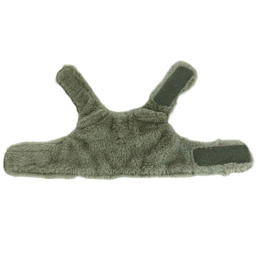 arnes textil beige y pelo corto gris interior arnes textil beige y pelo corto gris interior