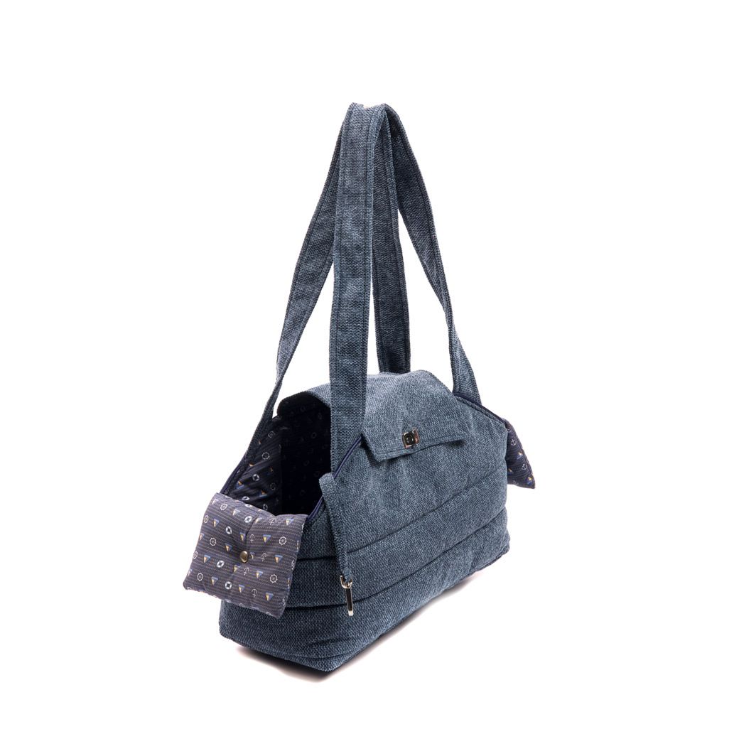 bolso tapeta azul forro azul motivos marineros lateral bolso tapeta azul forro azul motivos marineros lateral