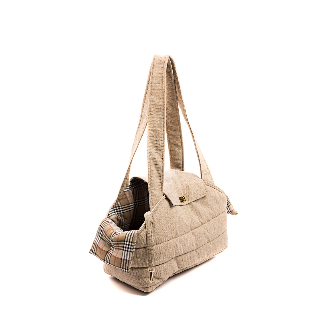 bolso tapeta beige forro beige a cuadros lateral bolso tapeta beige forro beige a cuadros lateral