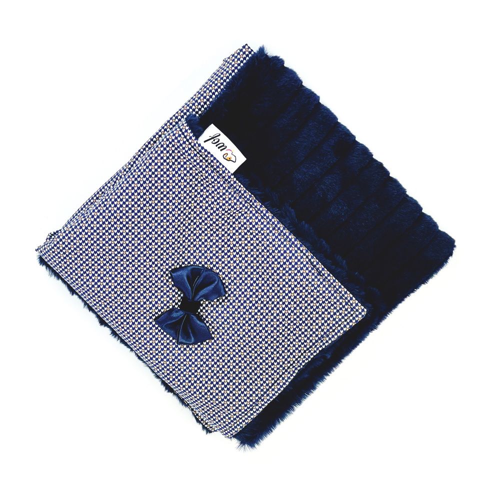 manta motivos geometricos y pelo corto azul marino manta motivos geometricos y pelo corto azul marino